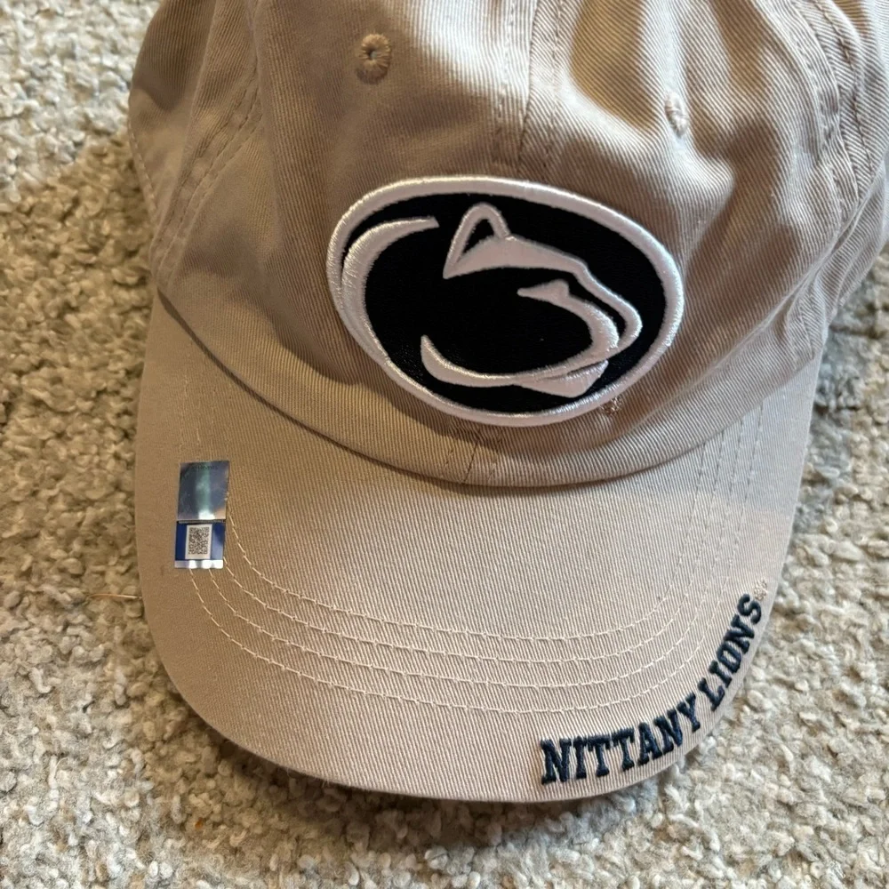 Penn State Nittany Lions Beige Tan Cap Baseball Hat Adjustable